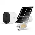 Arlo Go 2 3G/4G LTE Camera Surveillance Exterieure Sans Fil + Panneau Solaire, Carte SIM ou WiFi IP Caméra, Vision Nocturne, Projecteur Intégré, Détection Mouvement, Inclus 90 Jrs Arlo Secure, Blanc