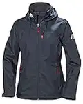 Helly Hansen HH W Crew Hooded Midlayer Jacket – Veste imperméable et isolante pour femme avec capuche – Vêtement thermique pour utilisation quotidienne - Bleu (navy) - S