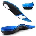 Plantar Fasciitis Insoles, High Arch Support Shoe Inserts Men Women, Orthotics Gel Running Insoles for Flat Feet - Arch Pain - Pronation - Metatarsalgia Pain Relief Heavy Duty Support