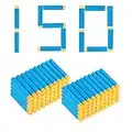 150pcs 7.2cm Compatible for Nerf Bullets Refill Nerf Elite Darts ,N-Strike Elite Series Blasters Kids Toy (Blue)