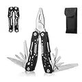 14-In-1 Multitool with Safety Locking, Professional Stainless Steel Multitool Pliers Pocket Knife, Bottle Opener, Screwdriver with Nylon Sheath ，Apply to Survival,Camping, Hunting and Hiking