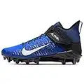 Nike Men's Alpha Menace Pro 2 Mid Football Cleats (Game Royal/White/Black, Numeric_8)