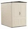 Rubbermaid Plastic Large Outdoor Storage Shed,159 cu. ft., Sandalwood with Onyx Roof (FG5L3000SDONX)