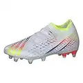 adidas Predator Edge.3 SG, Sneaker Unisex-Adulto, Ftwwht Syello Poblue, 42 EU