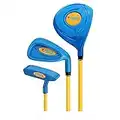 Gaolfuo Ensemble de Clubs de Golf pour Enfants de 2 à 5 Ans Entraînement de Golf Garçon Fille débutant Swing Putter en Bois avec Sac de Clubs de Golf (Blue 2-3)