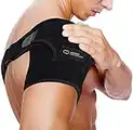 Copper Compression Shoulder Brace - Copper Infused Immobilizer for Torn Rotator Cuff, AC Joint Pain Relief, Dislocation, Arm Stability, Injuries, & Tears - Adjustable Fit for Men & Women