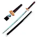 Spada Tanjiro Katana Demon Slayer 104 Cm Spada Demon Slayer di Legno Cosplay Anime Katana Spada Prop Fatto A Mano Fodero per Spada in ABS Coltello Prop per Gli Amanti degli Anime