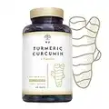 Cúrcuma con Pimienta Negra. Curcumina con Piperina 760 mg la más potente Turmeric, Antiinflamatorio, antioxidantes. 90 Cápsulas. Certificado Vegano.N2 Natural Nutrition