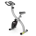 ATIVAFIT Foldable Exercise Bike 8 Resistance Levels F-Bike with Heart Rate Sensor+Phone Holder