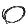 Keenso 1M Motorcycle Fuel pipe, Universal Fuel Line Hose Petrol Gas Oil Tube Pipe Non Braided Rubber Petrol Pipe Fuel Hose Black for Motorcycle Dirt Pit Bike Atv Snowmobile