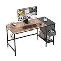 HOMIDEC Office Desk, Computer Desk with Drawers 47" Study Writing Desks for Home with Storage Shelves, Desks & Workstations for Home Office Bedroom