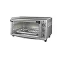 BLACK+DECKER Extra Wide Toaster Oven, 8 Slice, Stainless Steel, TO3260XSBD