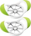 KICHLY Apple Slicer 2 Pack - Corer - Divider - Cutter - Wedger Tool - Stainless Steel and 100% Rust Resistant