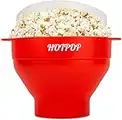 The Original Hotpop Silikon Mikrowelle Popcorn Popper, Mikrowelle Popcorn Schüssel, Silikon Popcorn Popper, Popcorn Schüssel Mikrowelle, Faltbare Schüssel BPA-frei & Spülmaschinenfest, 20 Farben