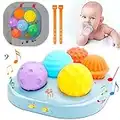 Sirecal Baby Toys 0-6 Months Plus, Light Up Toys with Music, Baby Toys for 1 Year Old Boys Girls, Sensory Toys for Babies 6-12 Months with Light Up Soft Texture Balls, Infant Birthday Shower Gifts