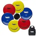 ZDSPORT Discgolf-Set – Driver, Mittelklasse & Putter, komfortabler DX-Kunststoff, 6er-Pack, Schwarz