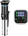 Sous Vide, KEAWEO 1100W Sous Vide Cooker Thermal Immersion Circulator Water Bath Ultra-Quiet Sous Vide Machine Accurate Temperature Time Control & Menu Function Stainless Steel