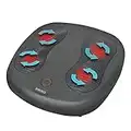 HoMedics Dual Masajeador Eléctrico para Pies – Masaje Plantar Profundo Shiatsu con 12 Cabezales Giratorios, Descontractura los Músculos - Portátil y Compacto