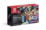 PURTCH Newest Switch w/Neon Blue & Neon Red controller + Mario Kart 8 Deluxe Game, 6.2" Touchscreen LCD Display, 802.11AC WiFi, Bluetooth 4.1 - Red and Blue