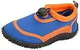 Wet Shoes Kids Infant Size Aqua Beach Surf Water Swim for Boys & Girls (Blue & Orange, Numeric_10)