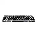 kwmobile Protezione Tastiera Russa Compatibile con Apple MacBook Air 13" 2018 2019 2020 A1932 - Cover Tastiera Russo QWERTY - Copertina Silicone Nero