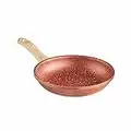 Sovereign Stone Copper Frying Pan with Ergonomic Handle - Frying Pan – Pots & Pans, Copper Pans, Frying Pans Induction, Non Stick Pan, Copper Frying Pans (20cm)