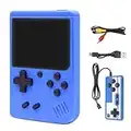 Retro Games Console,Mini Games Console, Handheld Games Console,with 500 Classic Games, 600mAh Rechargeable Battery Support TV Connection, Two Players, for Game Boy Kids Adults (Blue)