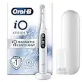 Oral-B iO7 Electric Toothbrush with Revolutionary Magnetic Technology, Gifts For Women / Men, App Connected Handle, 1 Toothbrush Head & Travel Case, 5 Modes with Teeth Whitening, White