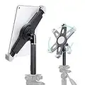 elitehood IPad Tripod Mount Adapter, 360° Rotatable IPad Holder for Tripod, Tablet Tripod Mount for iPad Pro, iPad Air, iPad and All 9.5-14.5” Tablets, for Tripod, Monopod, Tabletop Tripod Stand Etc