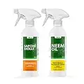 CLOSTER Set Huile de Neem et Savon Potassique pour Plantes - Anti Acariens Anti Cochenille Anti Pucerons Araigneé Rouge – Protection Naturelle du Jardin Contre Insectes Parasites (2x500ML Prêt emploi)