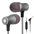 MINDBEAST Super Bass 90%-Noise Isolating Earbuds with Microphone and Case-Amazing Sound Effects and Game Experience for Women, Men, Kids-Headphone Jack Compatible with Apple, Samsung, Sony, Xbox