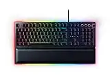 Razer Huntsman Elite (Purple Switch) - Clavier de Jeu avec commutateurs opto-mécaniques (contrôle Rotatif, Repose-Paume éclairé, RGB Chroma) Clavier AZERTY | Noir