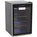 ROYAL SOVEREIGN RMF-BC-128SS Beverage and Wine Cooler, Black, 4.5 Cubic Feet