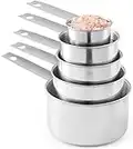 Stainless Steel Measuring Cups, Laxinis world 5 Piece Stackable Measuring Set (1)