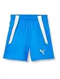 Puma teamLIGA Shorts Jr, Pantaloncini Unisex Bambini, blu (Electric Blue Lemonade/Puma White), 164