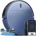 Robot Vacuum and Mop Combo, Robot Vacuum Cleaner and Smart Robotic Vacuums Compatible with WiFi/ APP/ Alexa, Mopping System Scheduling for Pet Hair, Hard-Floor and Carpet(Blue)