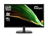 Acer EK240YCbif Monitor per PC, 23.8", Display VA Full HD, 75 Hz, 5 ms, 16:9, FreeSync, VGA, HDMI 1.4, Lum 250 cd/m2, Cavo HDMI Incluso