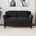 Lifestyle Solutions Loveseat Sofa, Black