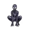 WUHX 3D Enfants Adultes Spiderman Costume d'halloween Carnaval Cosplay Costume Spiderman Partie de carénage soulève Collants Performance,Noir,XL