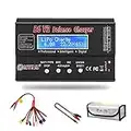 HTRC LiPo Battery Charger RC Car Balance Charger, 1S-6S Digital Discharger Battery Pack Charger 80W 6A for Li-ion Life NiCd NiMH LiHV PB Smart Battery,Deans Connectors + Power Supply