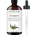 MAJESTIC PURE Eucalyptus Essential Oil, Therapeutic Grade, Pure and Natural Premium Quality Oil, 4 fl oz