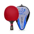 Palas de Ping Pong Profesional, Raqueta Ping Pong ITTF Contrachapado de 9 Capas - Esponja Altamente EláStica -Mango Confortable FL - Goma Aprobada por ITTF -JOYJ