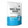 BioTechUSA 100% Pure Whey Complexe de protéines de lactosérum et de bromélaïne, avec des acides aminés, sans sucres ajoutés, sans huile de palme, 1 kg, Cookies & Cream