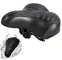 Selle de vélo Confortable,Selle Velo Gel Ergonomique avec Boule d'Amortisseur à Double Ressort, Selle Gel Rempli de Mousse de Gel, Siège de Vélo Confortable Convient pour Bicyclette/VTT/Vélo de Route