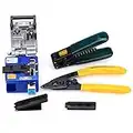 Optical Fiber Tool Kit Cold Connection tool Optical Fiber Stripping Cleaver for SUMITOMO with 36000 Cleaves and Fiber Optic Drop Cable Fiber Stripper CFS-2 Double Port Hole