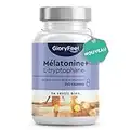 Complexe Mélatonine + L-Tryptophane 500 mg, Vitamine B6 avec Magnésium, 240 Capsules (4 mois), Aide Naturelle au Sommeil, Tryptophane Relaxant, Contre la Fatigue et L'Épuisement*, 100% Végétalien