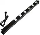 Opentron OT2063 Heavy Duty Metal Surge Protector Power Strip with Mounting Parts 6 Outlets 3 Feet Power Cord