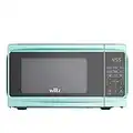 Willz Countertop Small Microwave Oven, 6 Preset Cooking Programs Interior Light LED Display 0.7 Cu.Ft 700W Green WLCMV807GN-07