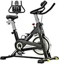 Exercise Bike, Sovnia Stationary Bikes, Indoor Cycling Bike with iPad Holder, LCD Monitor and Comfortable Seat Cushion, 330 Lbs Weight Capacity