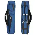 MangoRun Pool Cue Case 4x4 with Backpack Straps Carrying Case for 4 Pool Cues (Blue)